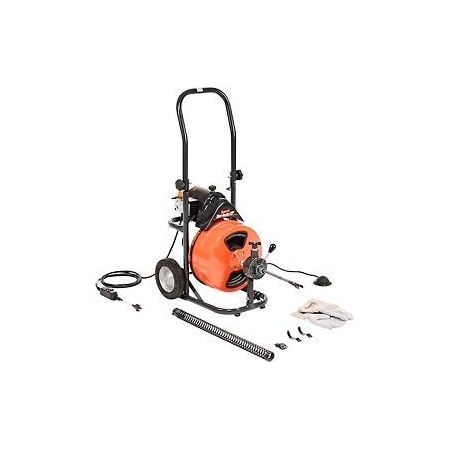 General Wire Spring General Wire P-XP-D Mini-Rooter XP Drain/Sewer Cleaning Machine W/ 75' x 1/2"Cable & 4 Pc Cutter Set P-XP-D